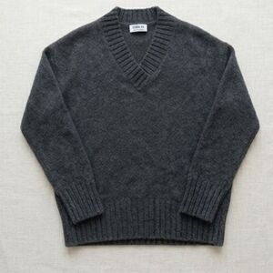 Jason Wu 100% Cashmere Crewneck Sweater | Dark Grey | Luxury Minimalist